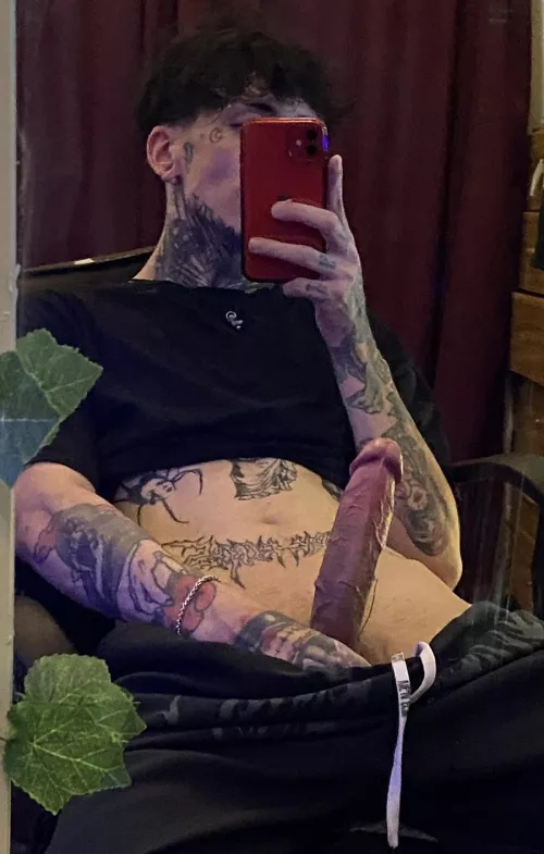 Now describe my cock in one word😏