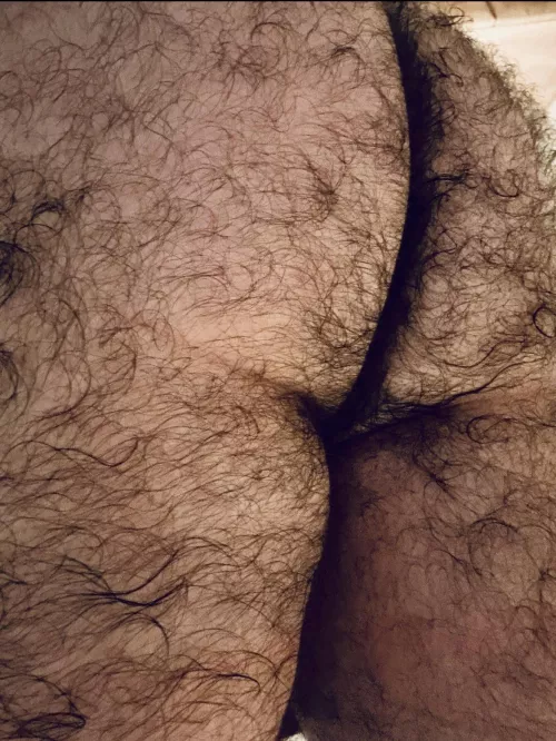 Sweaty, hairy, post workout ass in the locker room