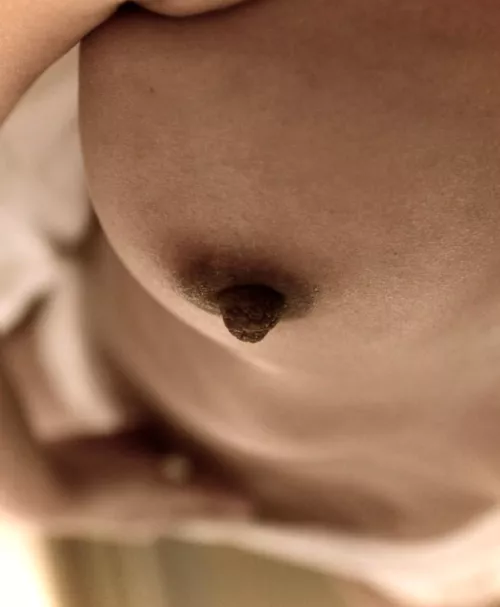 Wandering hands and big dark nipples