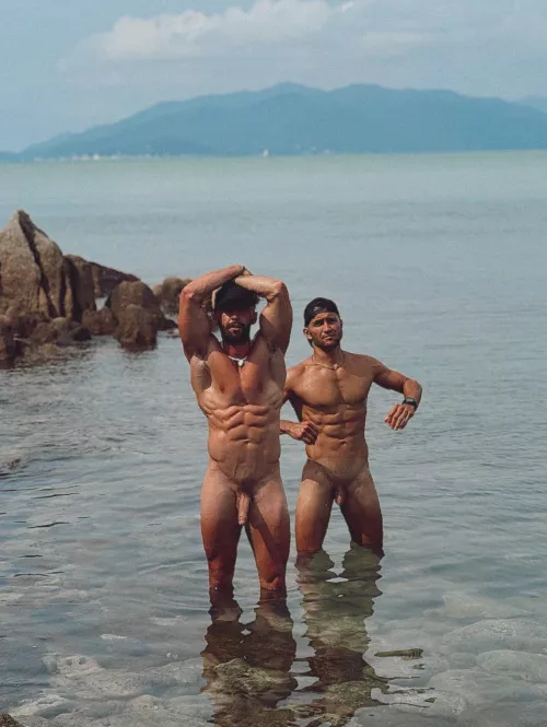 When the beach gets a whole lot hotter. 🌴🔥🌊