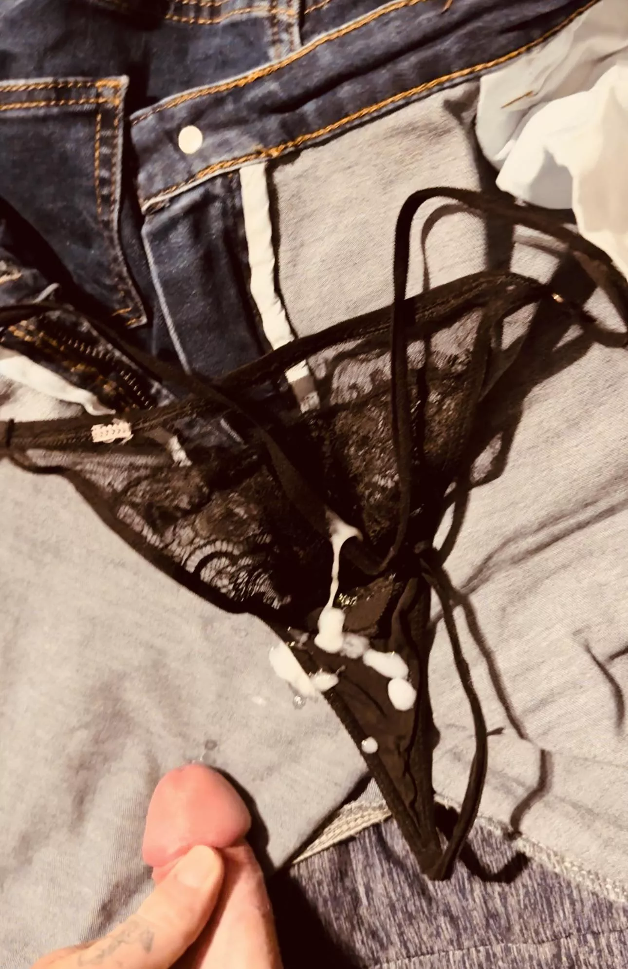 Wife left them on the floor for me