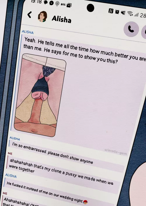 You wanted more, I hope I delivered. 'texting his ex' by me
