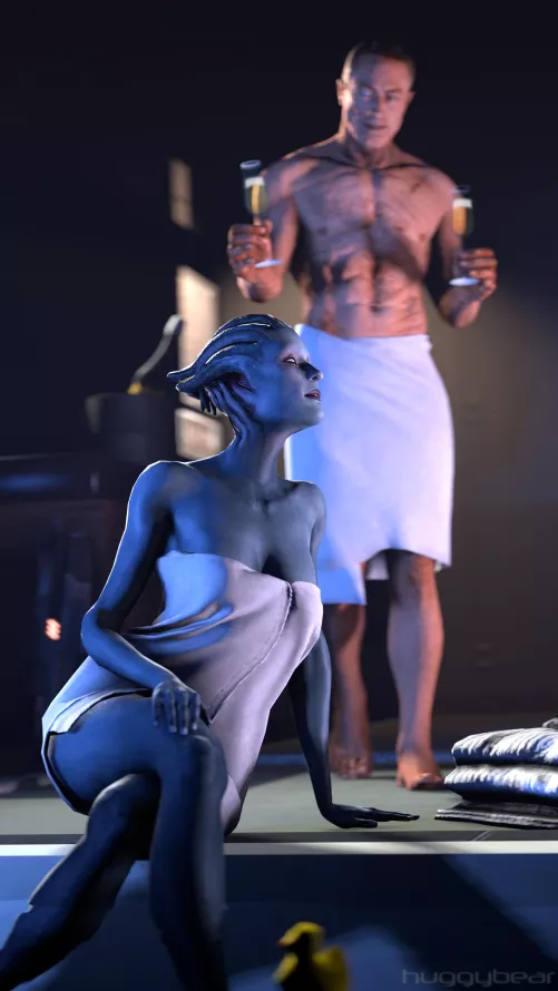 Zaeed finally scored with Samara. (HuggyBear742)