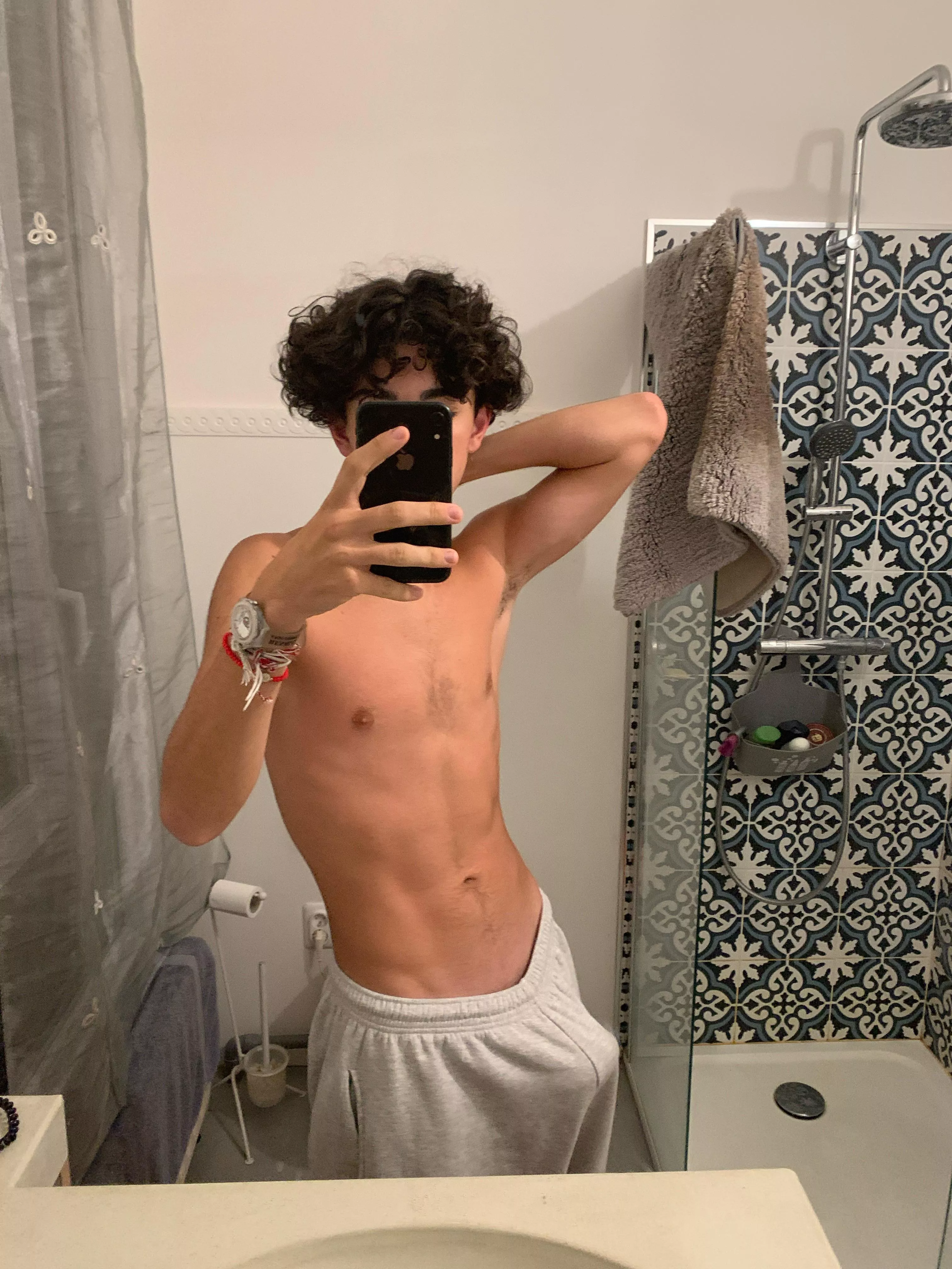 (18) I love my grey sweatpant