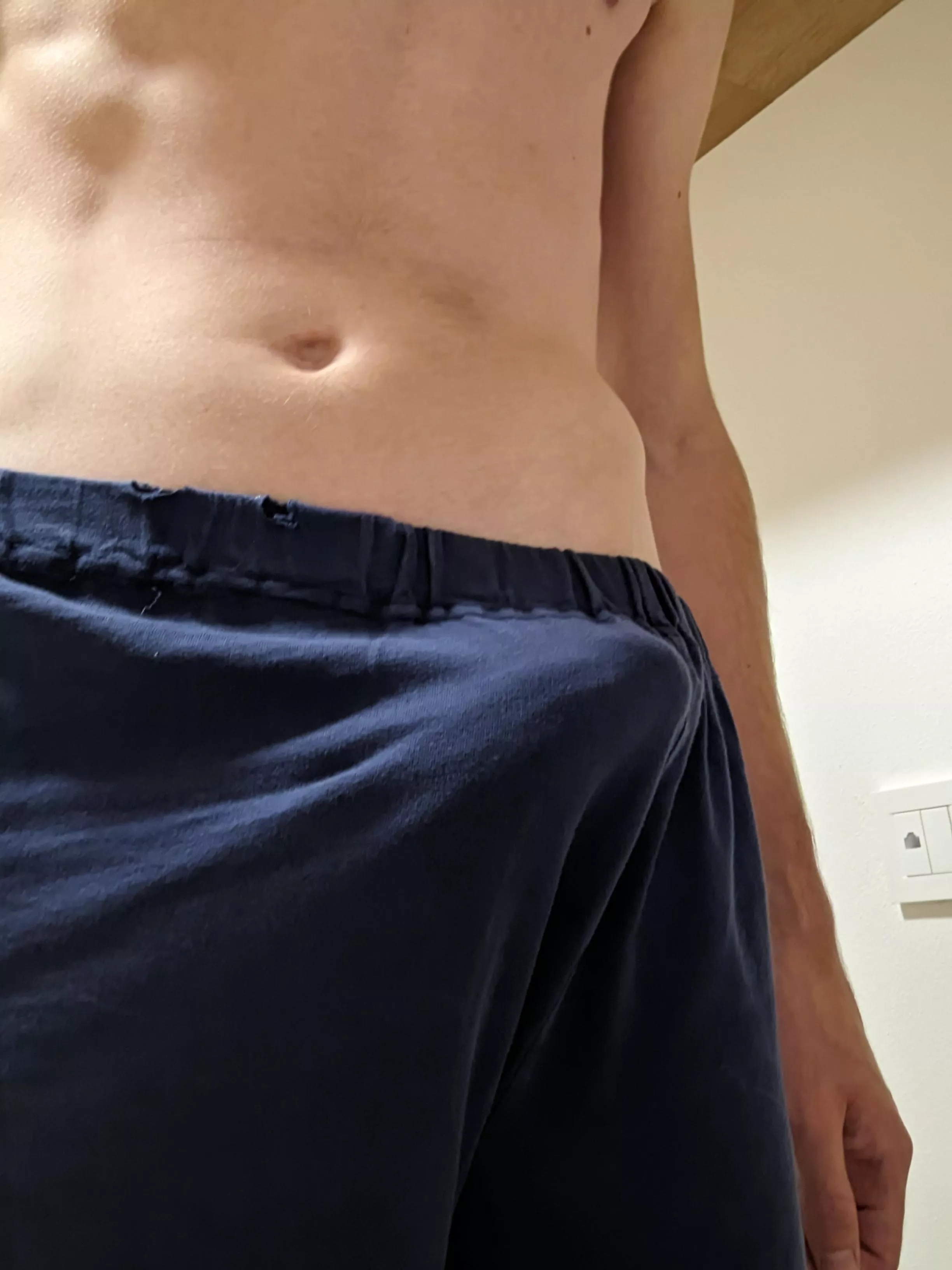 19M college boy toy showing through pants..