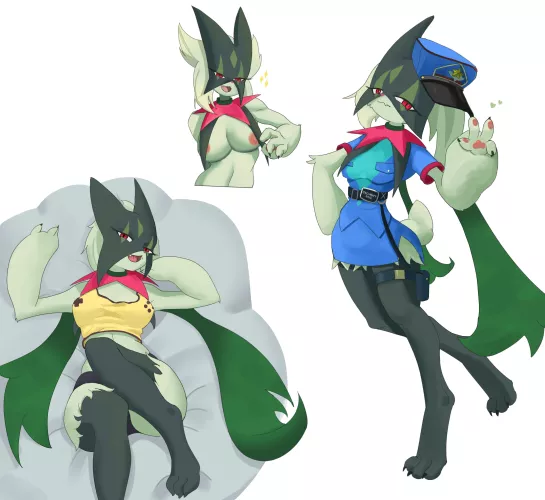 Different moments of Meowscarada [F] (OdeniArt)