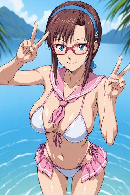 Mari x Neon: Blue Ocean [EVA x NIKKE]