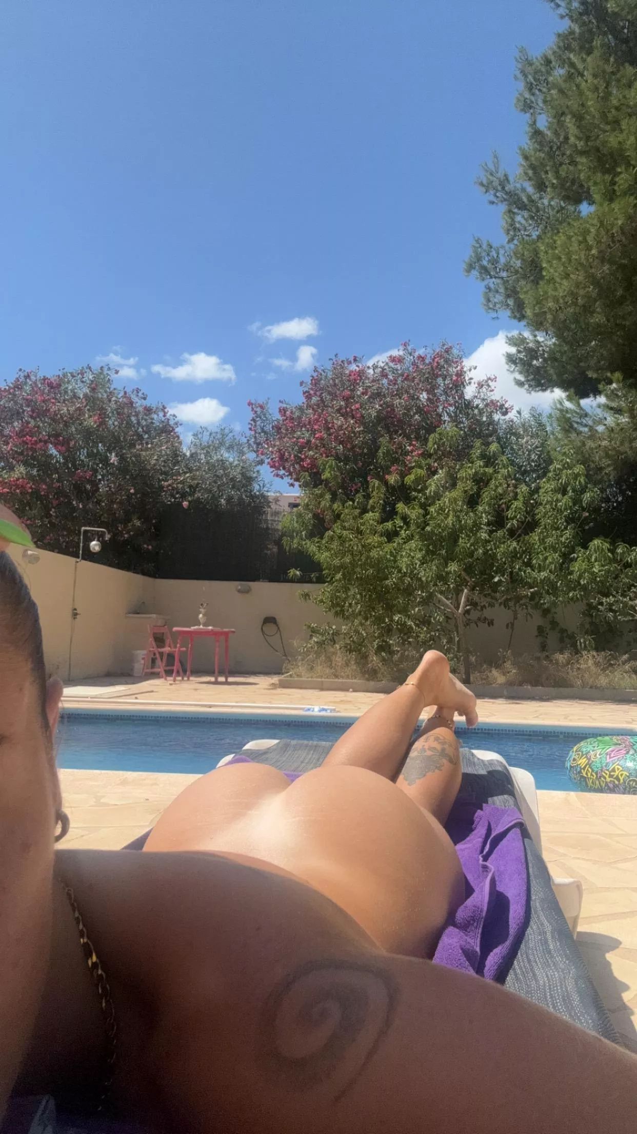 your surprise is waiting on the pool side