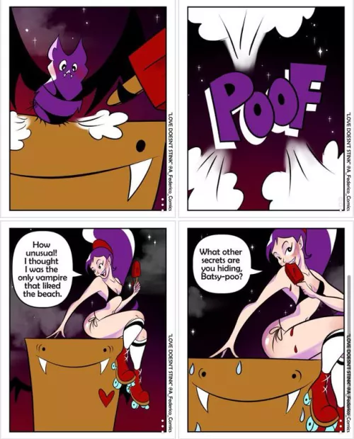 Bikini bat TF into vampire and tries to uncover bf’s secret (by me)