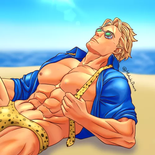 Drew that Nanami (Jujutsu Kaisen) figure (art by me)