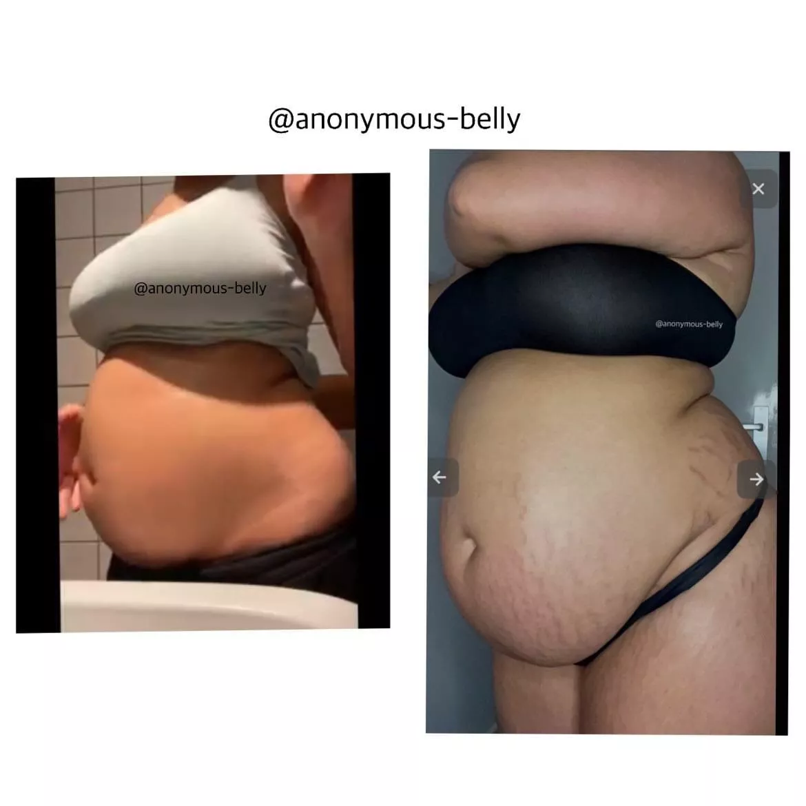 Guess how much I gained since being a feedee💕🙈