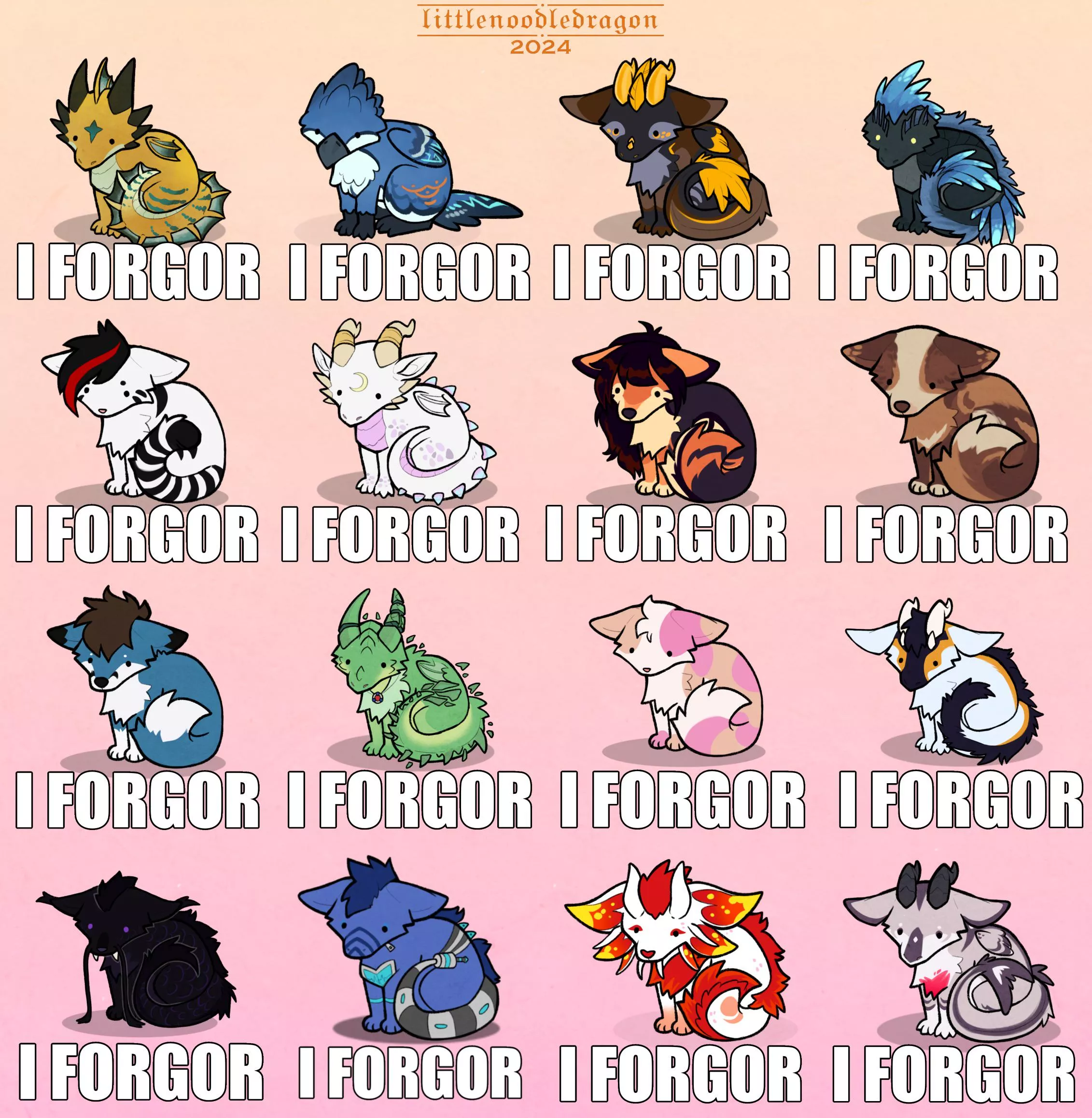 I HAVE CREATED AN ARMY!!! A forgetful army.. BUT AN ARMY NONETHELESS  [art by me]