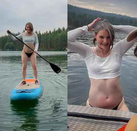 Proof I can stand up on it and proof I also fell down and got wet...