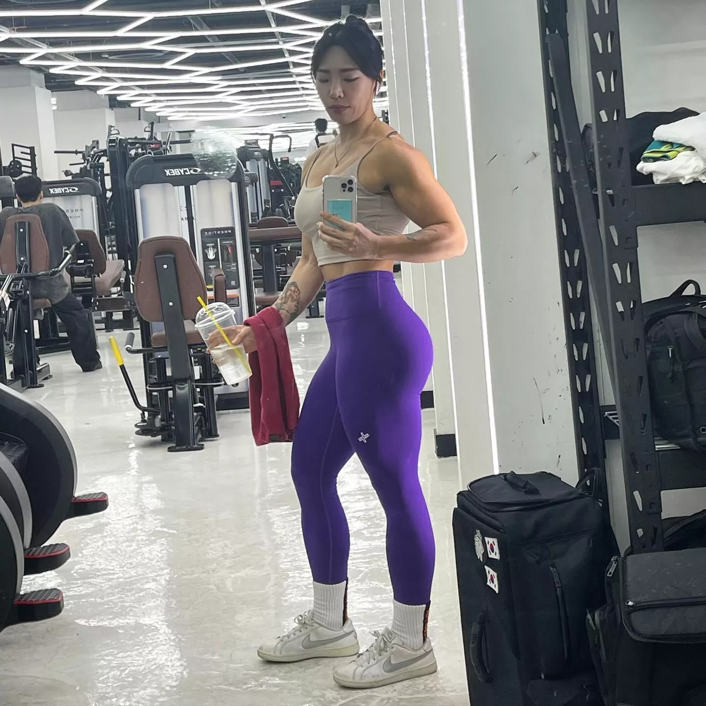 purple tights