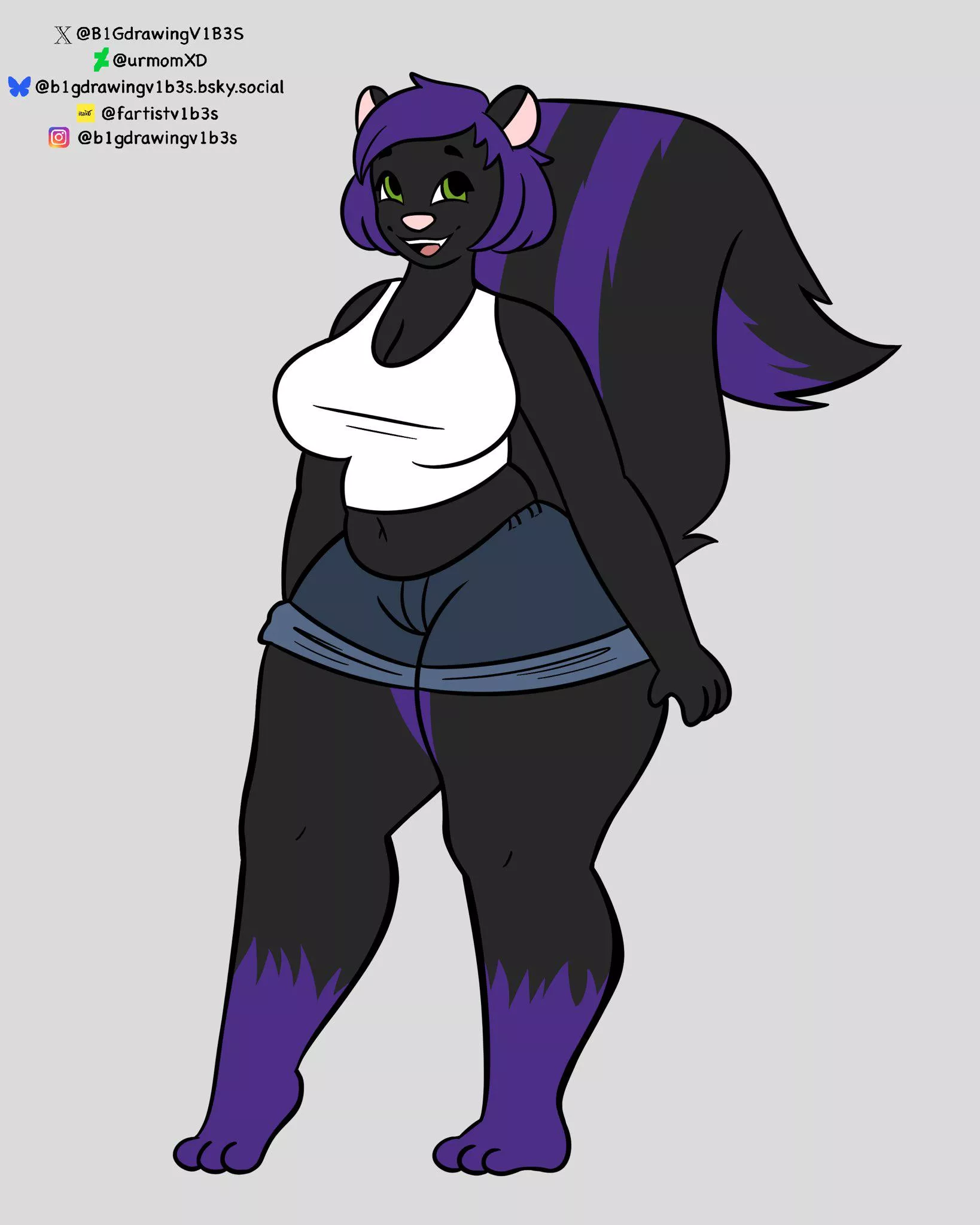 The she! The she that is me! My new sona Frankie!