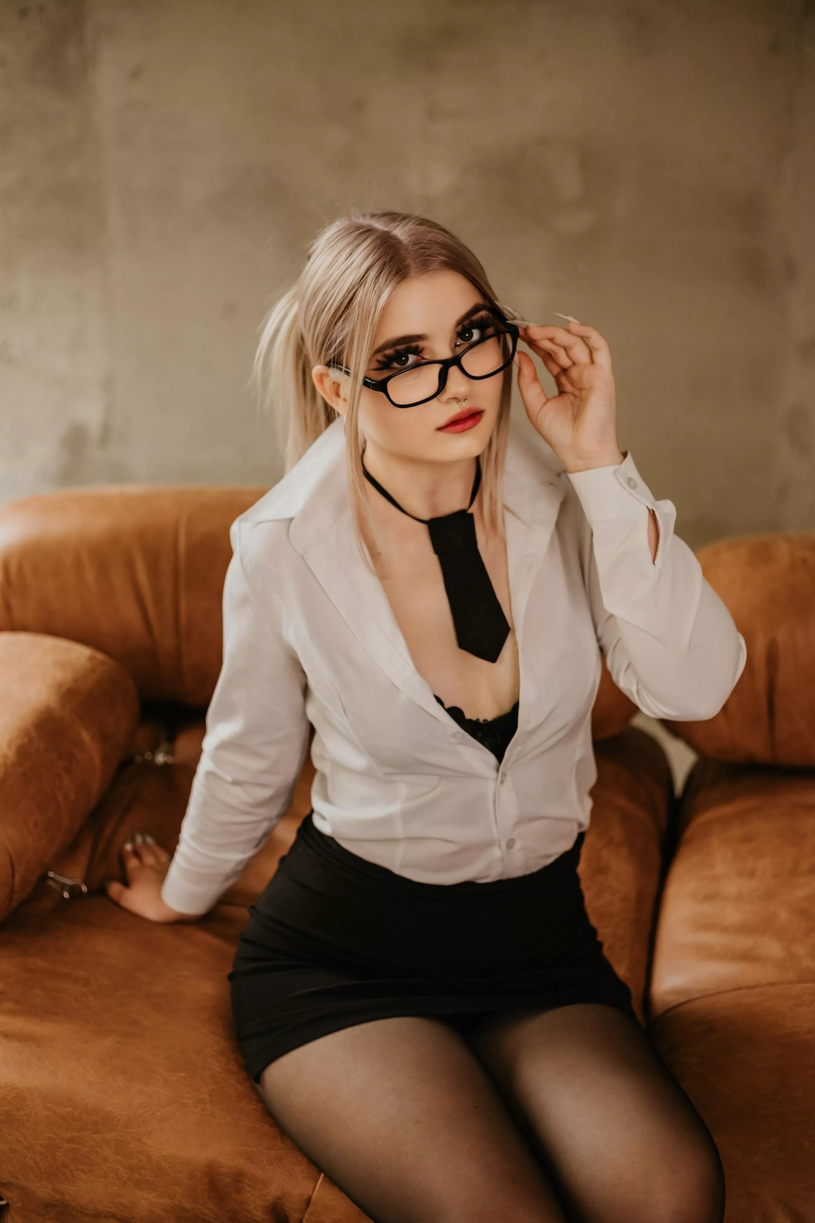 Would you bring a secretary like that to orgasm?