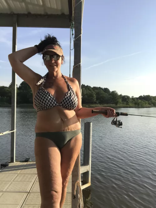 Doing some Fishing in my front yard! 