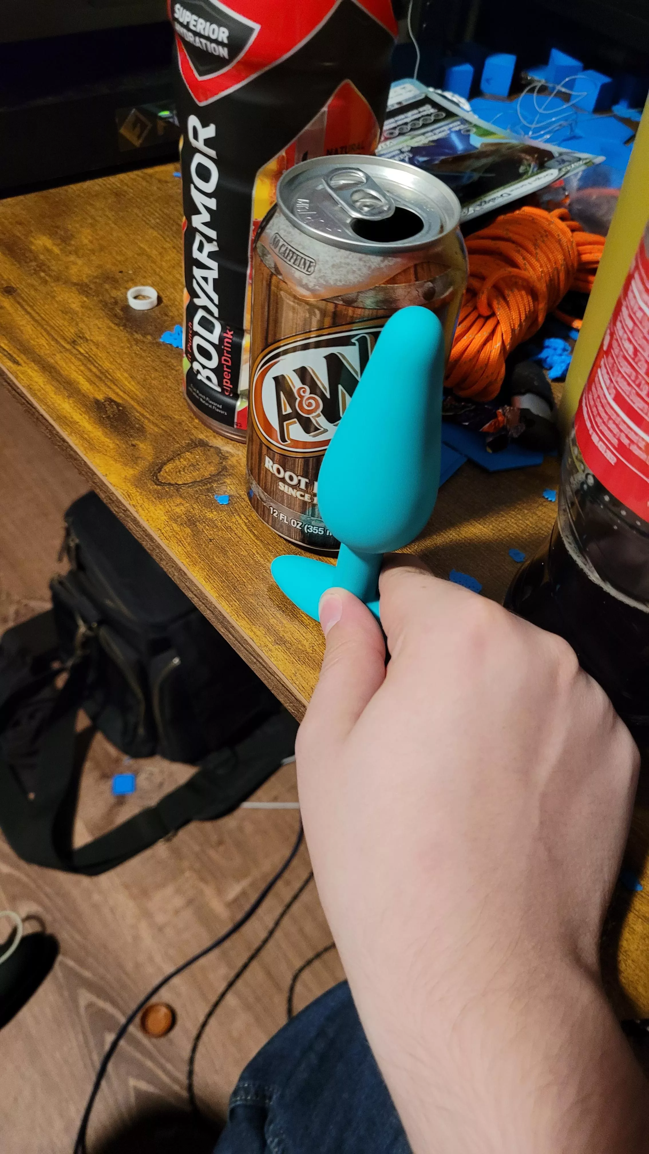 I bought a butt plug, it feels weird to use