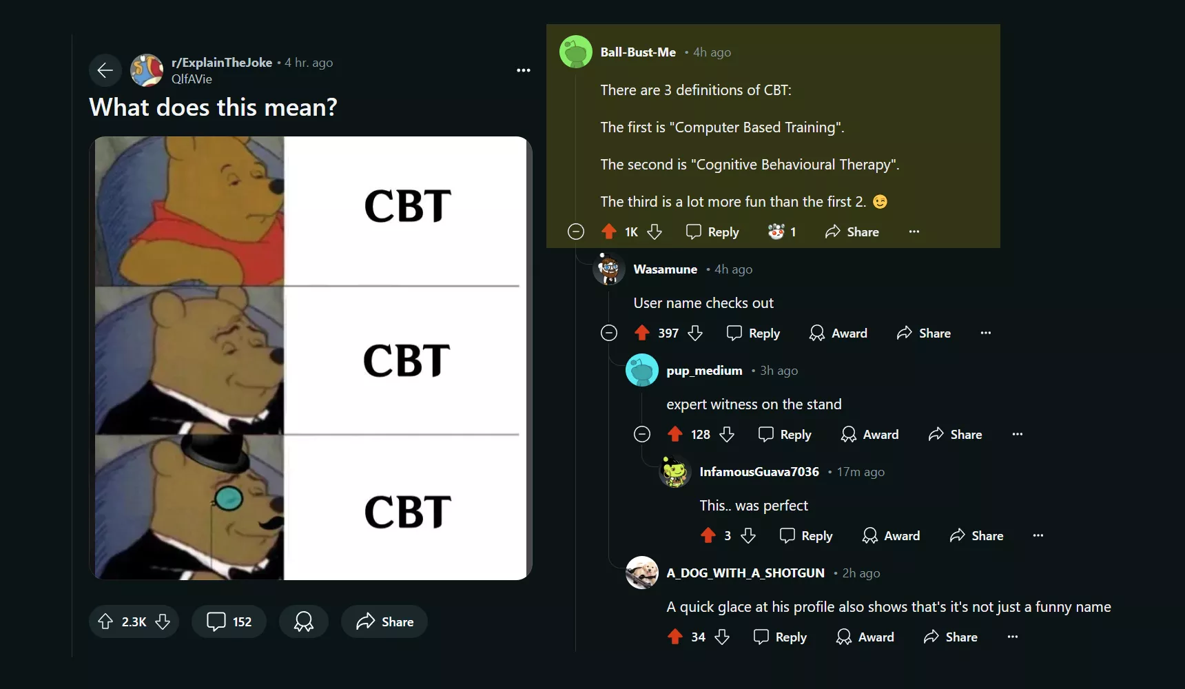 It's a good day when a BallBusting joke in a vanilla group instantly nets 1K+ karma. 🤣
