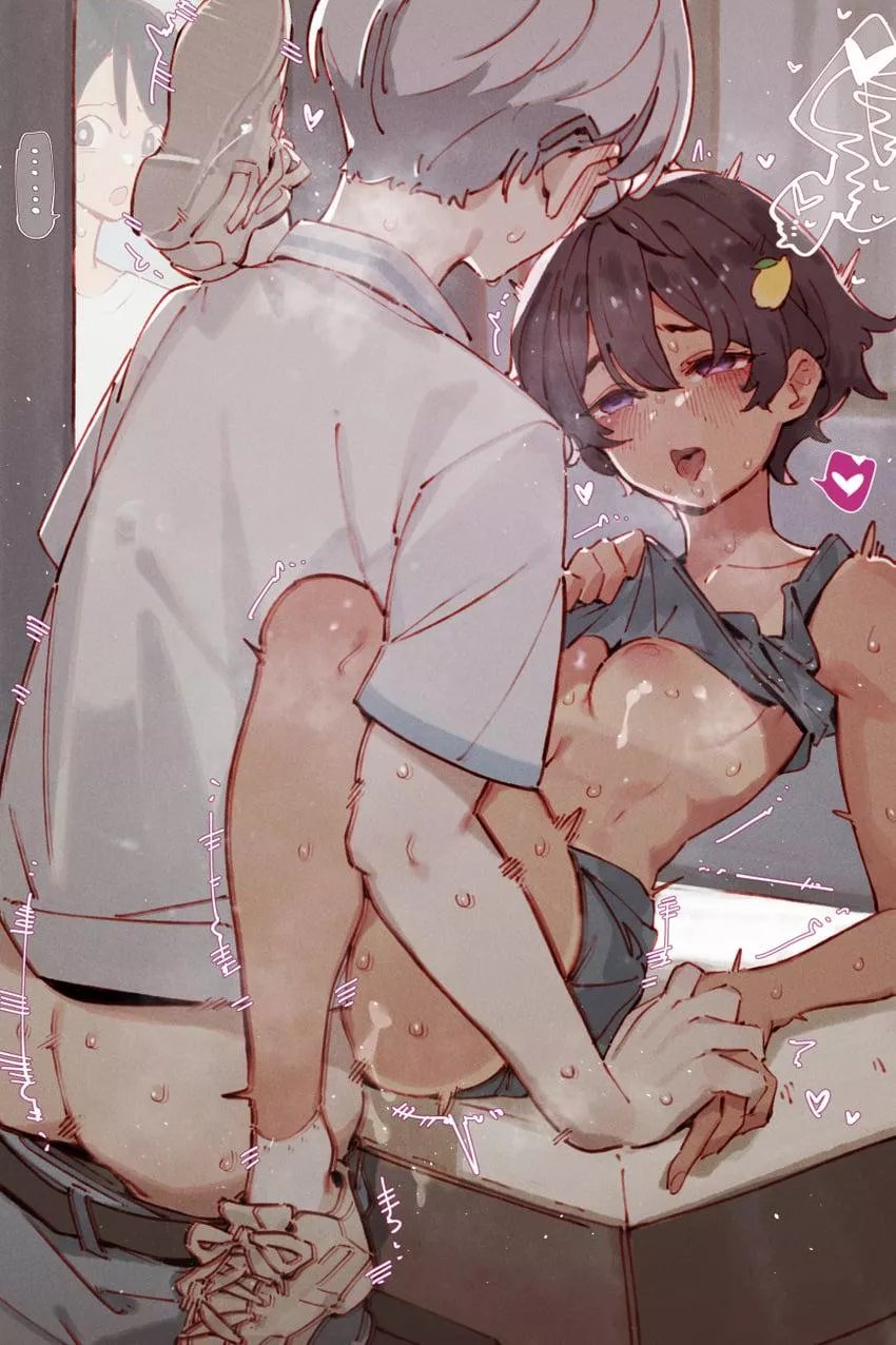 Just as the MC thought she was starting to like him too and was going to ask her out soon, He catches her doing it back with her EX after school hours... [Too Many Losing Heroines!]