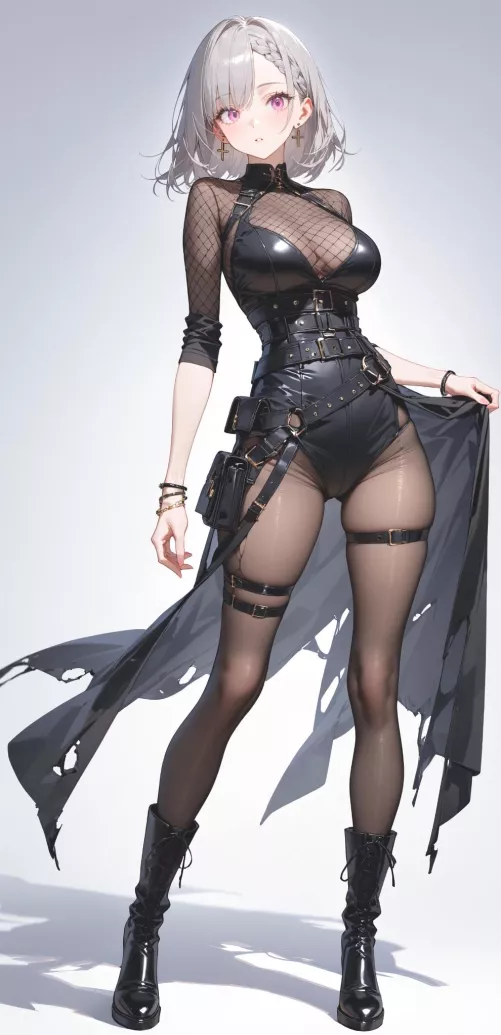 Leather & Body Stocking 