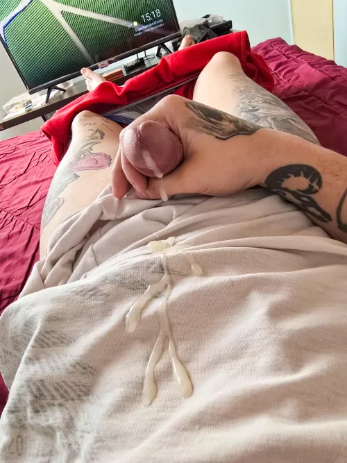 My own river of semen. 