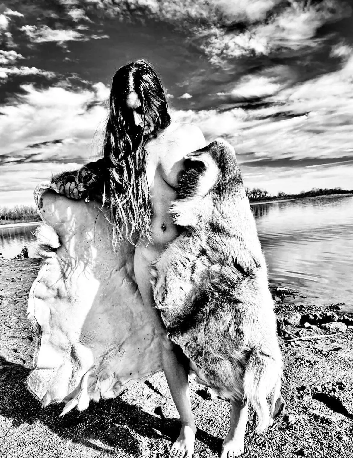 Naked with fur my favorite winter pastime 