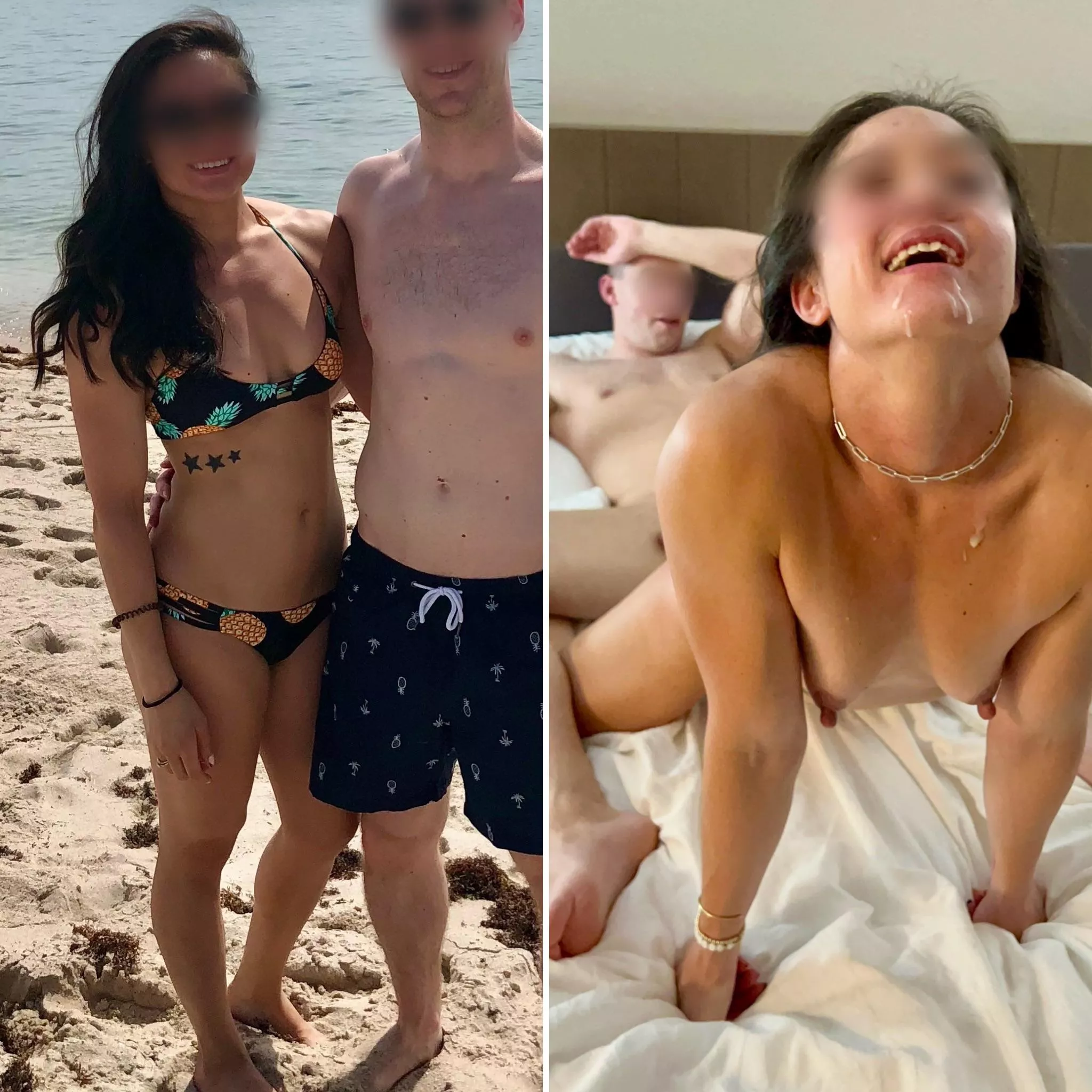 Pineapple bikini is a cheat code for finding guys to bring back to the resort hotel room to fuck my brains out