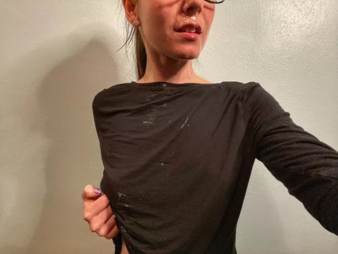 TBT to this big facial that dripped all over my top too