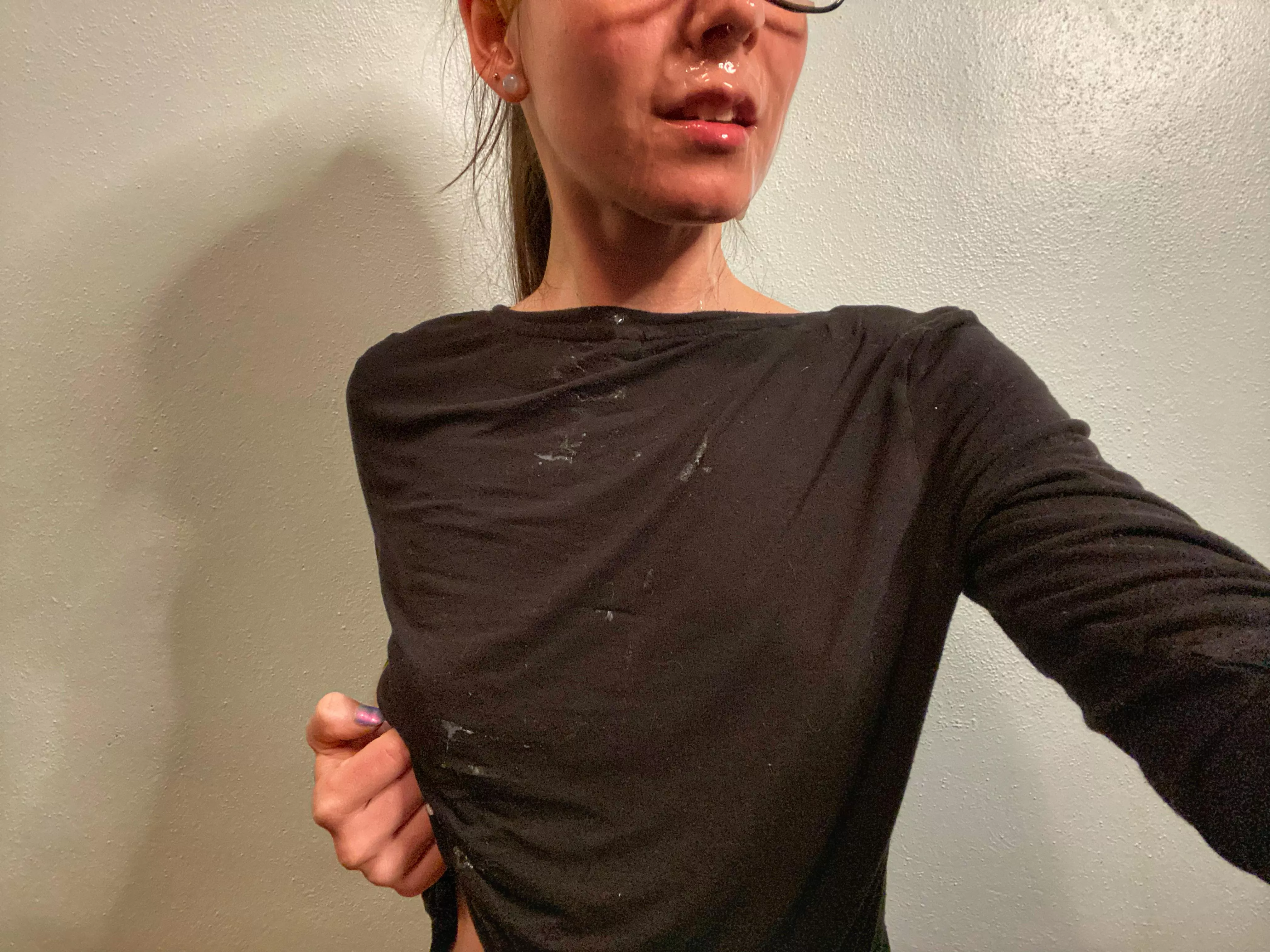 TBT to this big facial that dripped all over my top too