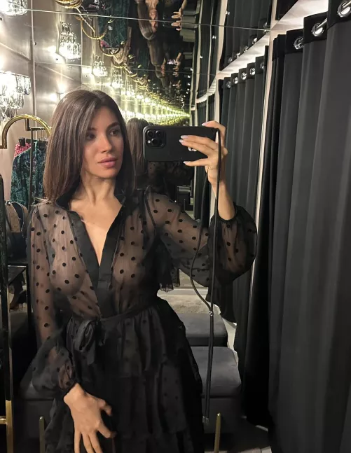 This dress is definitely too revealing for a date