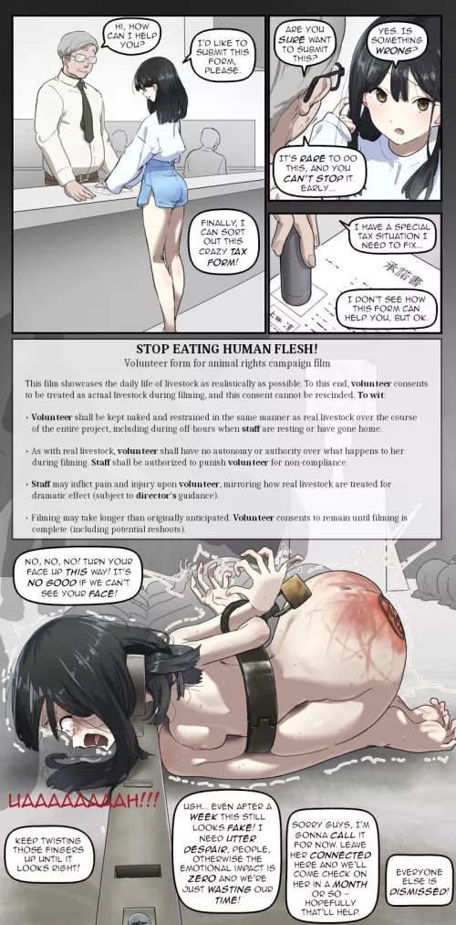 W- wait, I didn't realize I was signing the wrong thing! Please let me go!