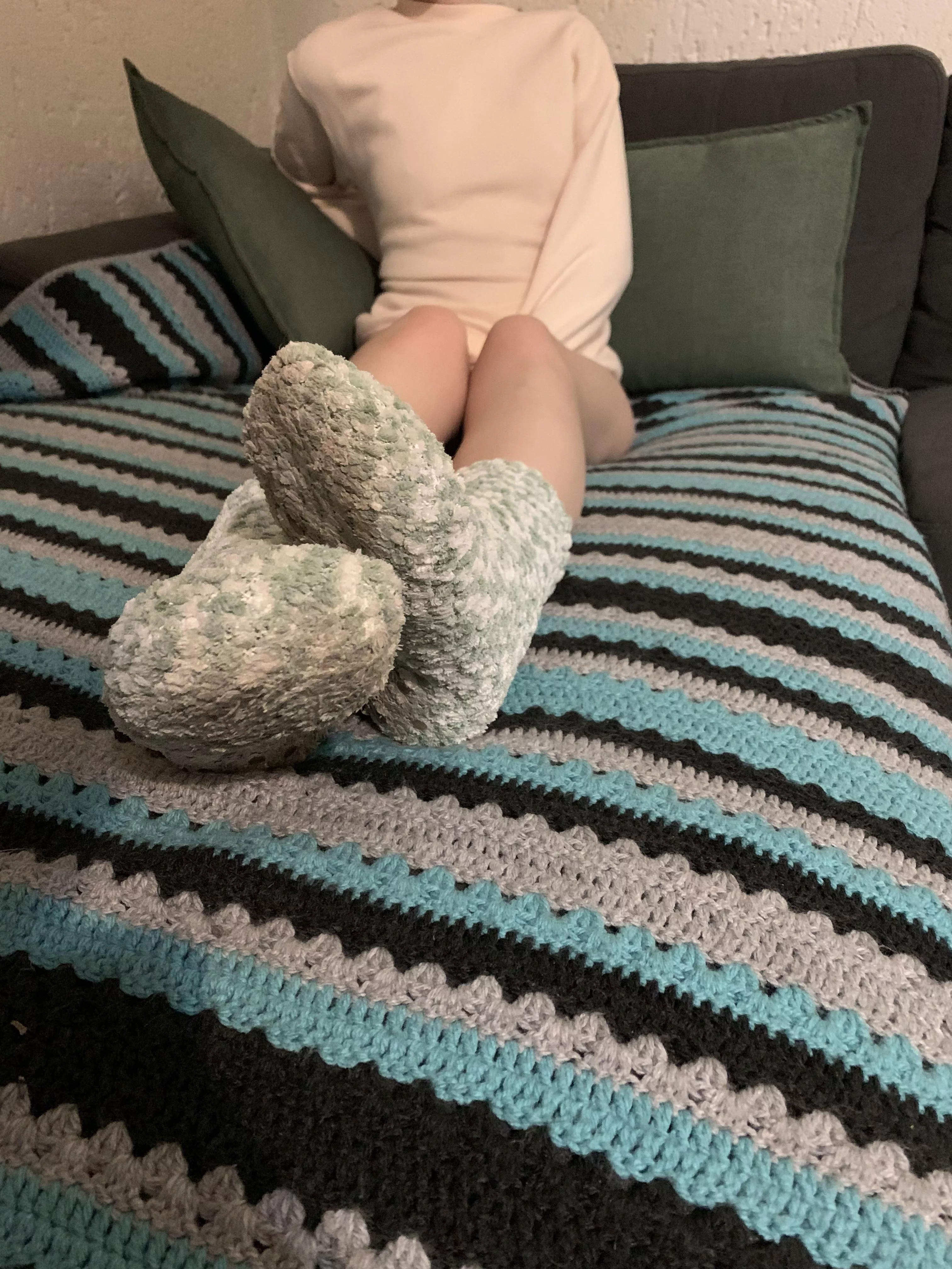 Cold Friday nights equals fluffy socks 