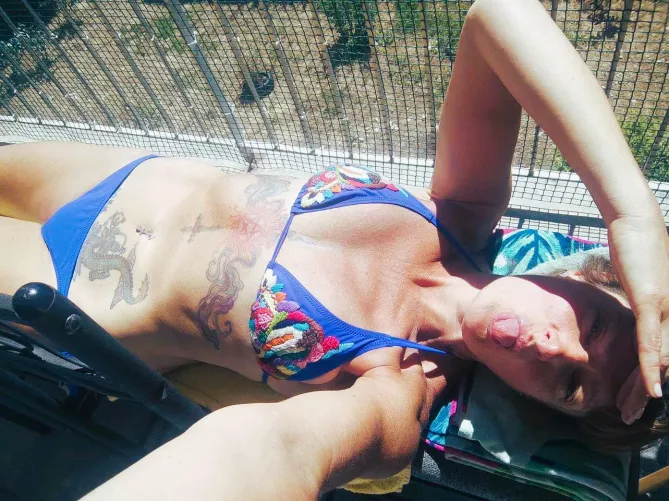 I hope you like blue swimsuit bikini ^^