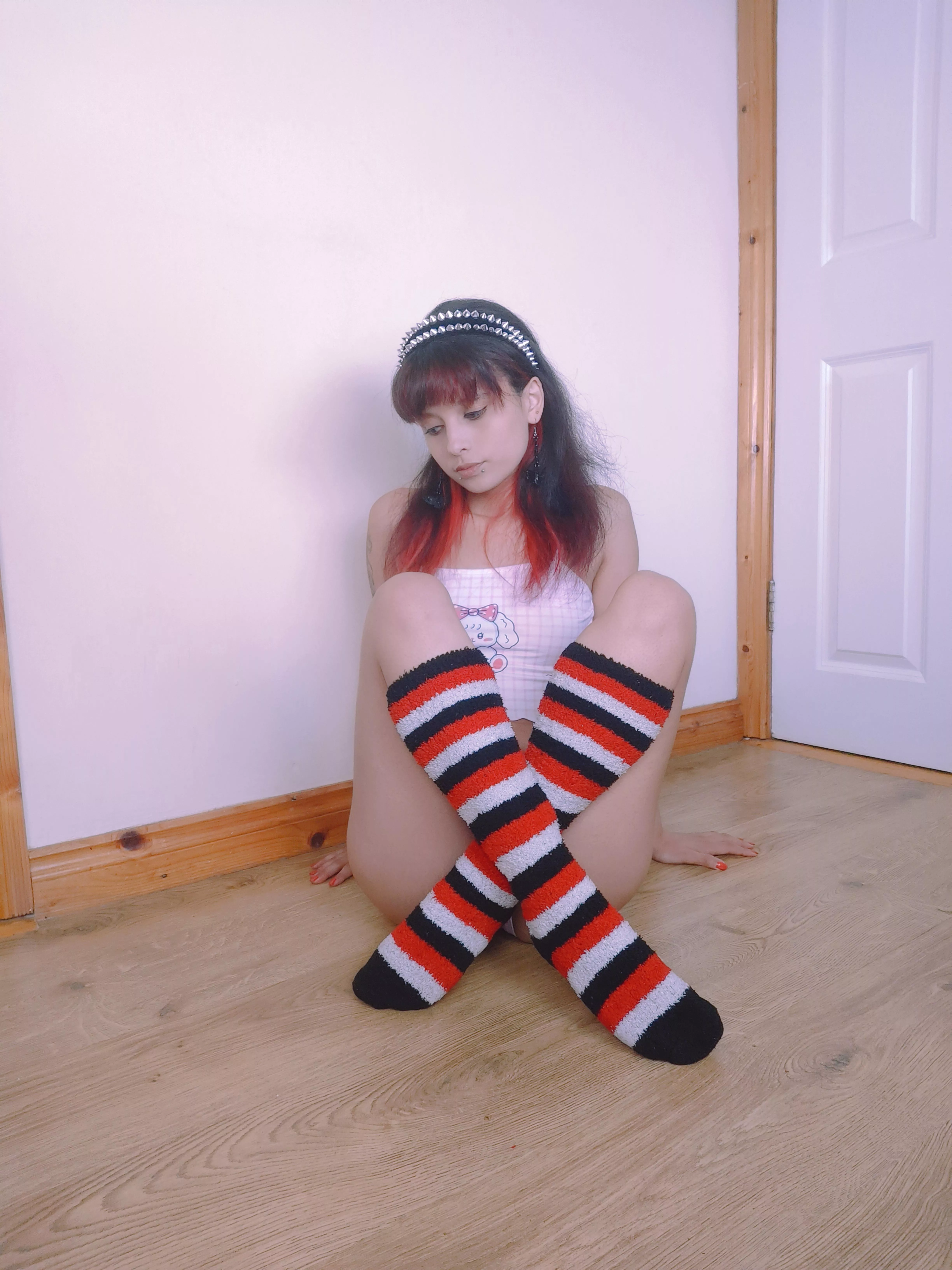 I like fuzzy socks now make them sticky and I'll love them 