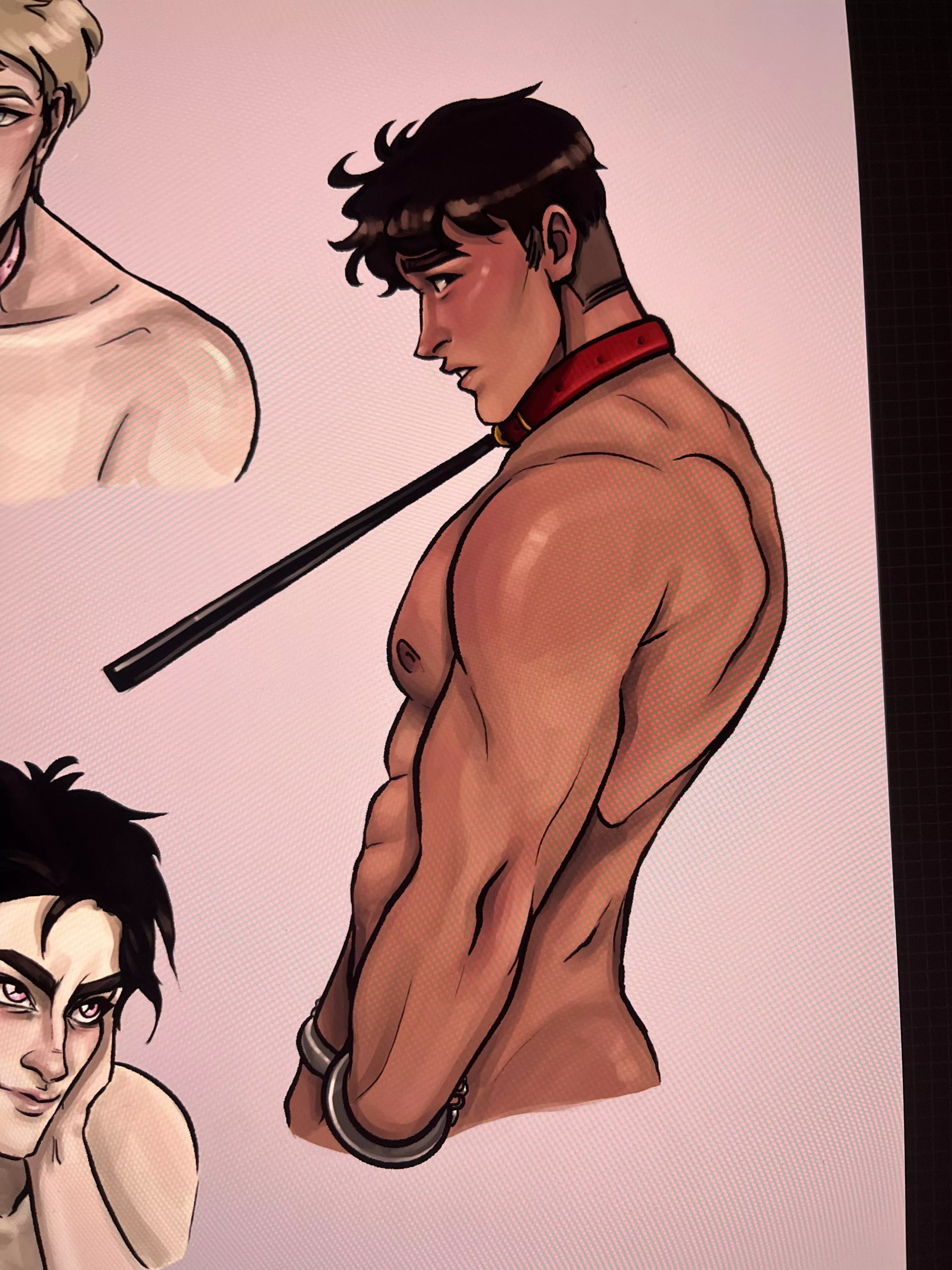 I love drawing subby men~ [msub] [fdom] [submissive men]