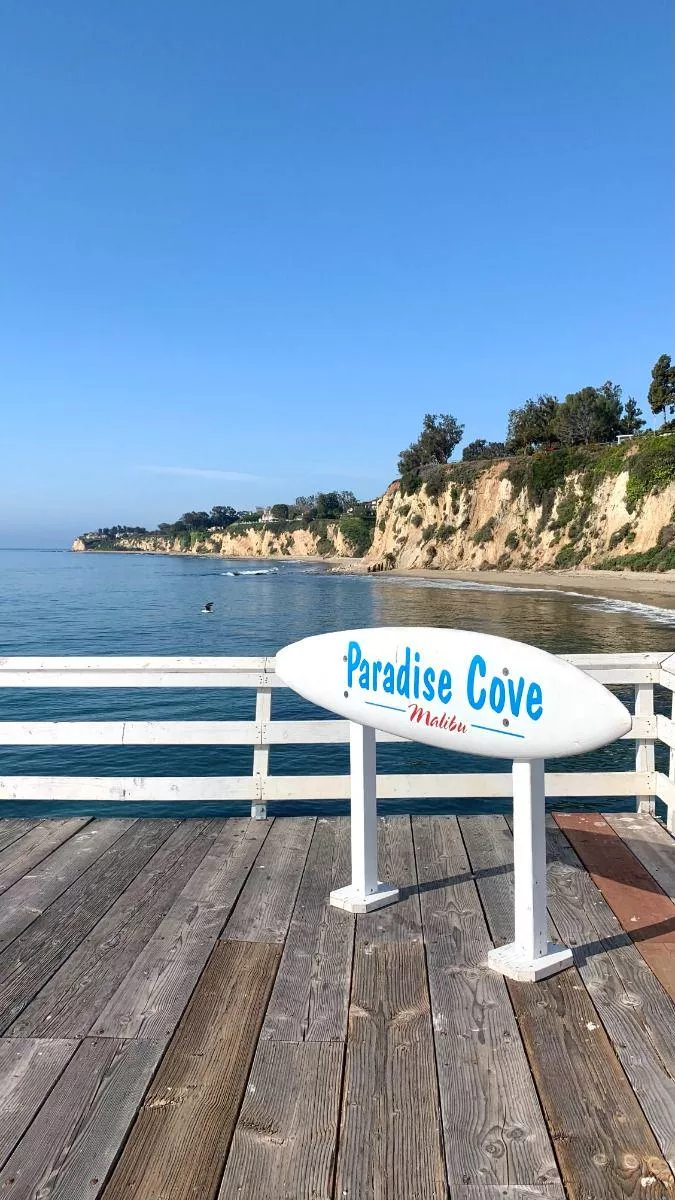 Just look how beautiful the view is, Paradise cove malibu 