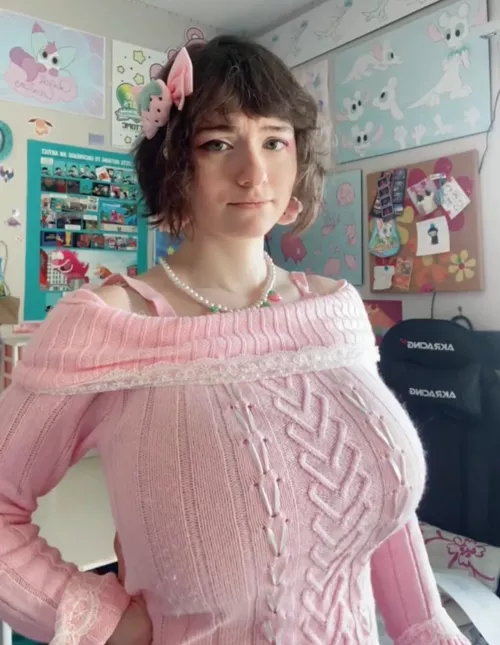 She knows it’s a struggle to hide them. 