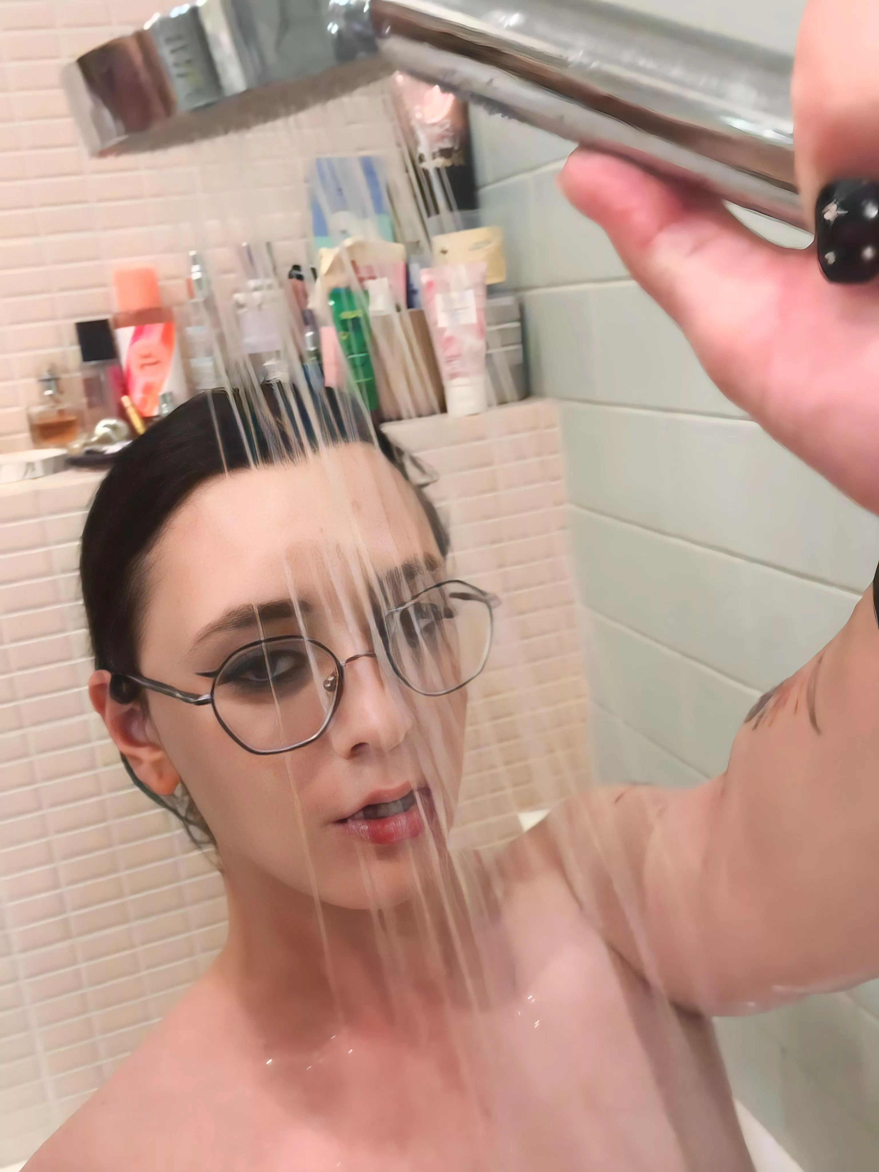 Showering with me is a lot of fun [wife]