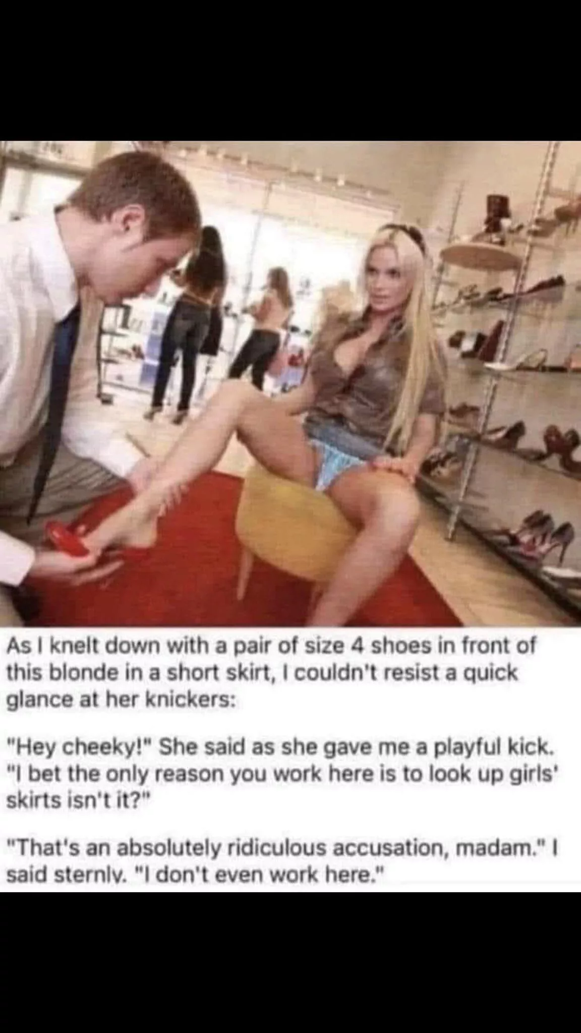 That’s an absolutely ridiculous accusation madam😂