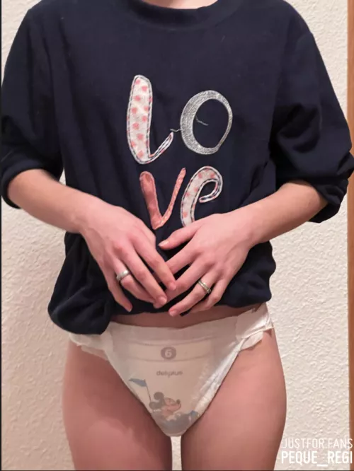 Today I am in diapers and with love for you 💜