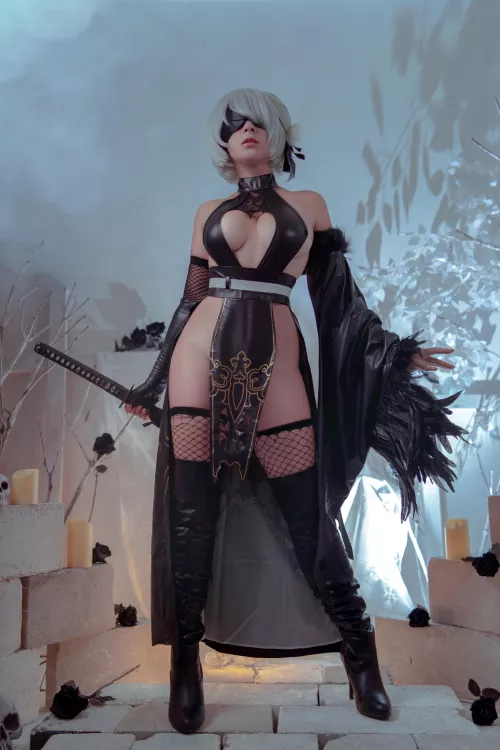 2B Shinobi cosplay by Yuna Kairi