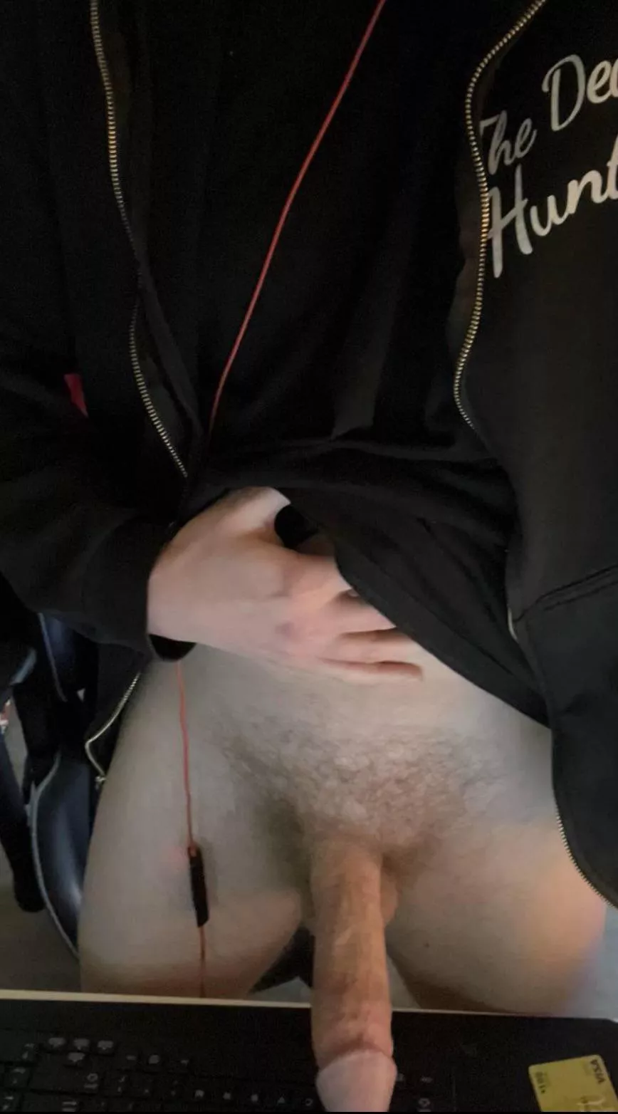 Aching to shove it in…