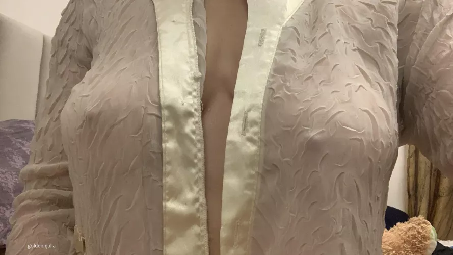 Blame it on me undoing my buttons