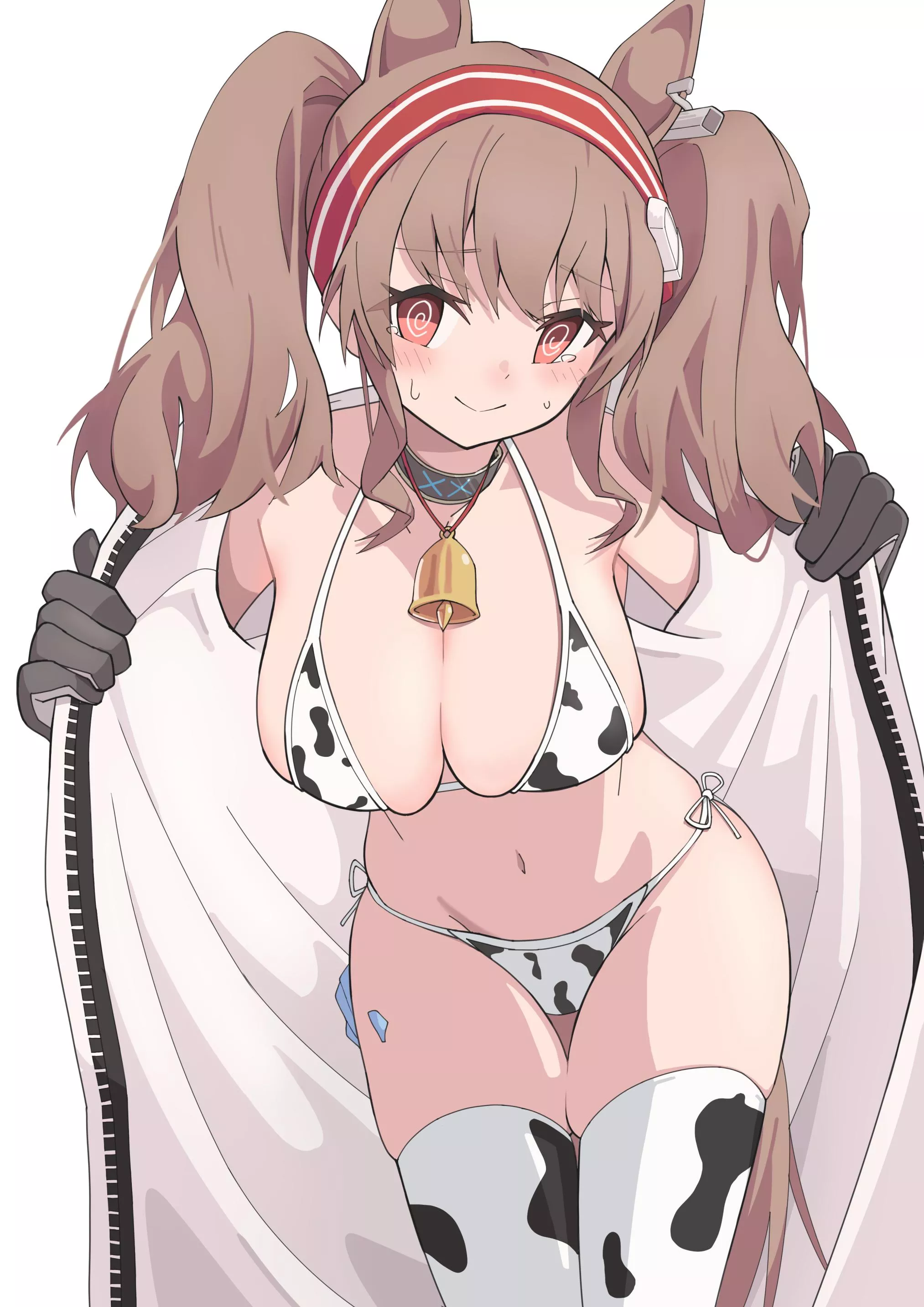 Cow print swimsuit Angelina [Arknights]