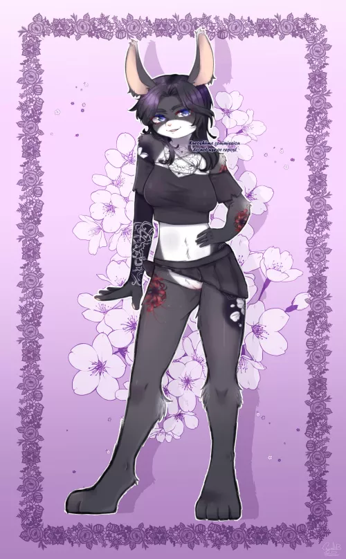 [F] Bunny showing off (art by me)