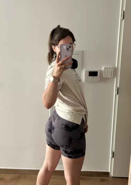 I like stretching better when guys watch me do it  