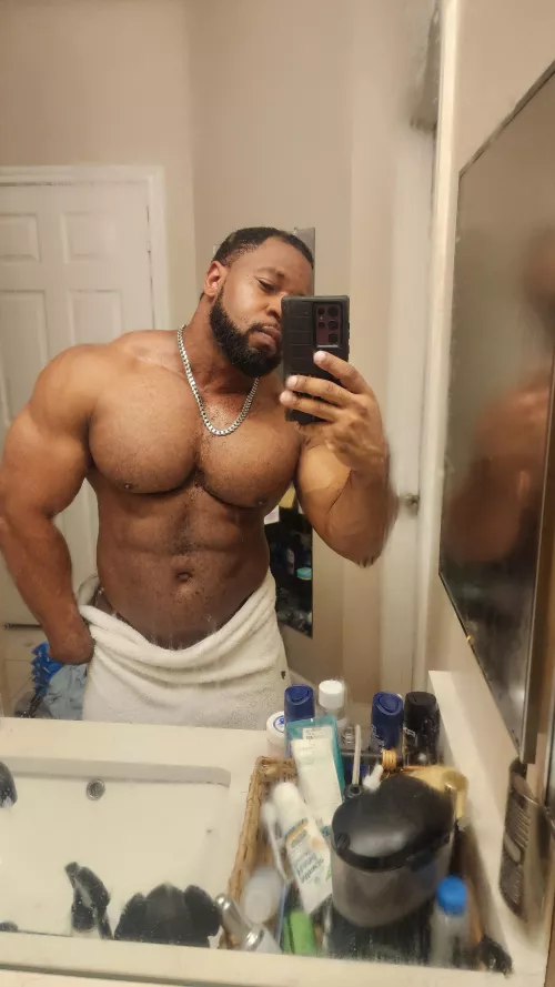 Post workout pump and shower