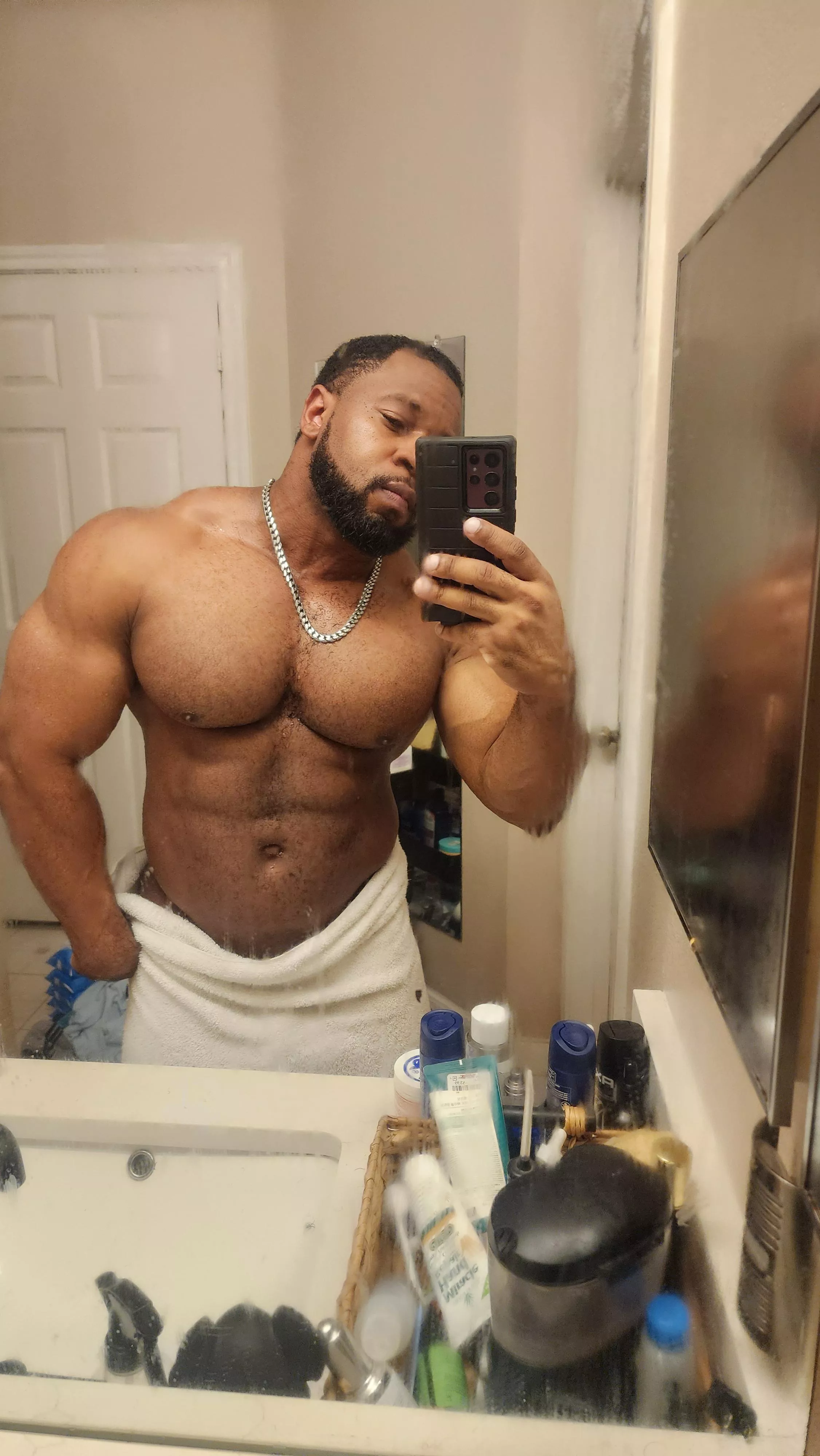 Post workout pump and shower