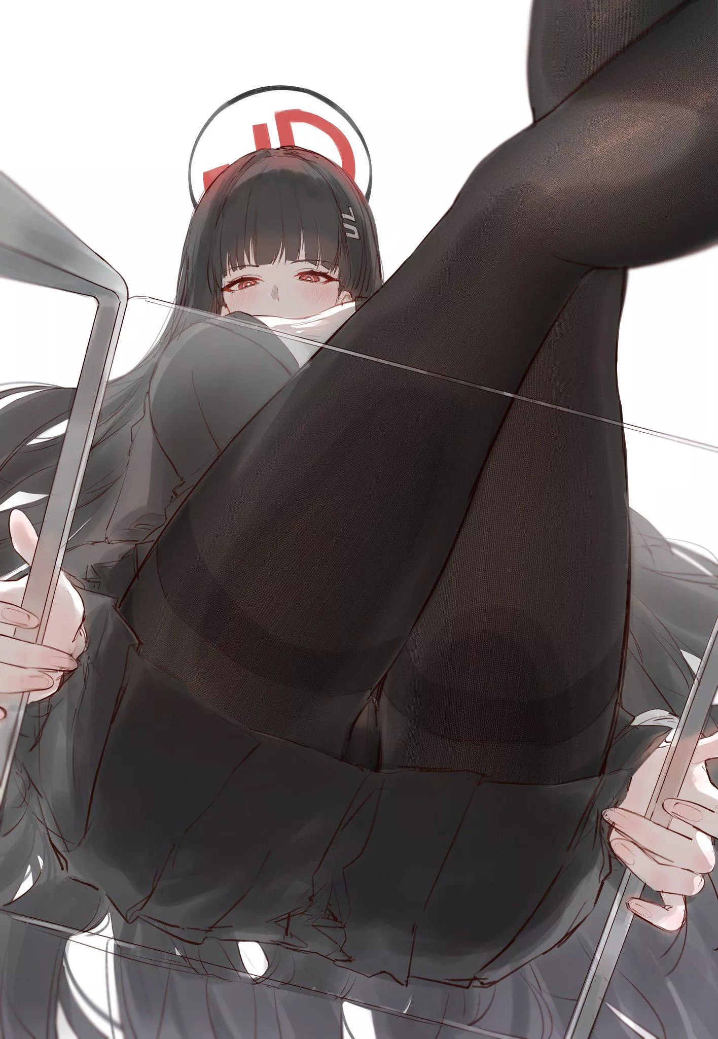 Rip sitting atop glass